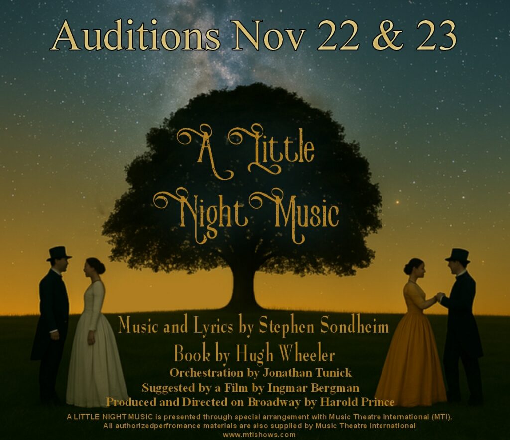 Auditions for A Little Night Music at Marblehead Little Theatre
